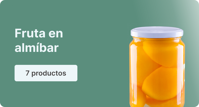 Fruta en almíbar
